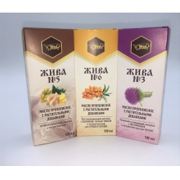 Масла с прополисом (пищевые) «Жива»