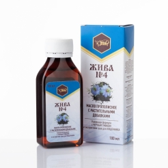 Масло с прополисом и растительными добавками «ЖИВА №4» 100мл..