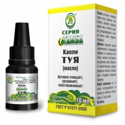 Капли ТУЯ (Масло) 10мл.«ТАМБА»