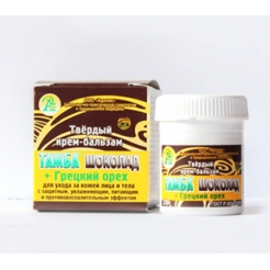 Твердый крем бальзам Тамба «Шоколад + Грецкий орех»