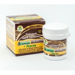 Твердый крем бальзам Тамба «Шоколад + Персик»